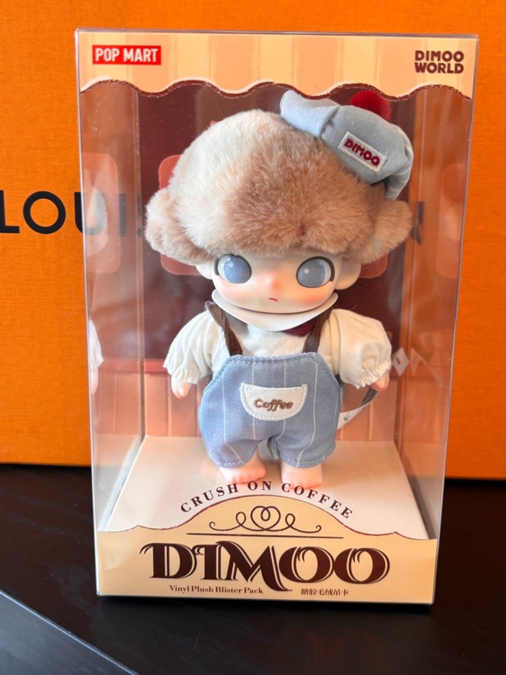 Pop mart Figure DIMOO Crush on Coffee Series-Vinyl Plush Blister Pack